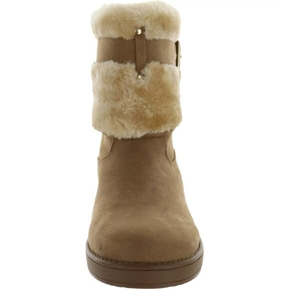 GBG Los Angeles Womens Adlea Faux-Suede Slip-On Winter & Snow Boots - Picture 4 of 4